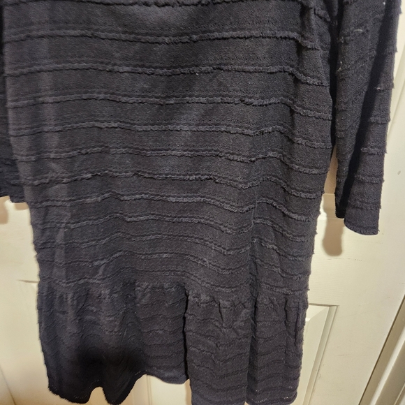 Hatch Maternity The Layla Fringe Black Long Sleeve Dress - Picture 8 of 11